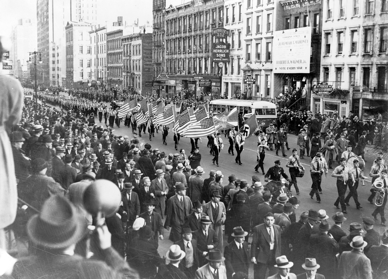 German American Bund por las calles de Nueva York. WC